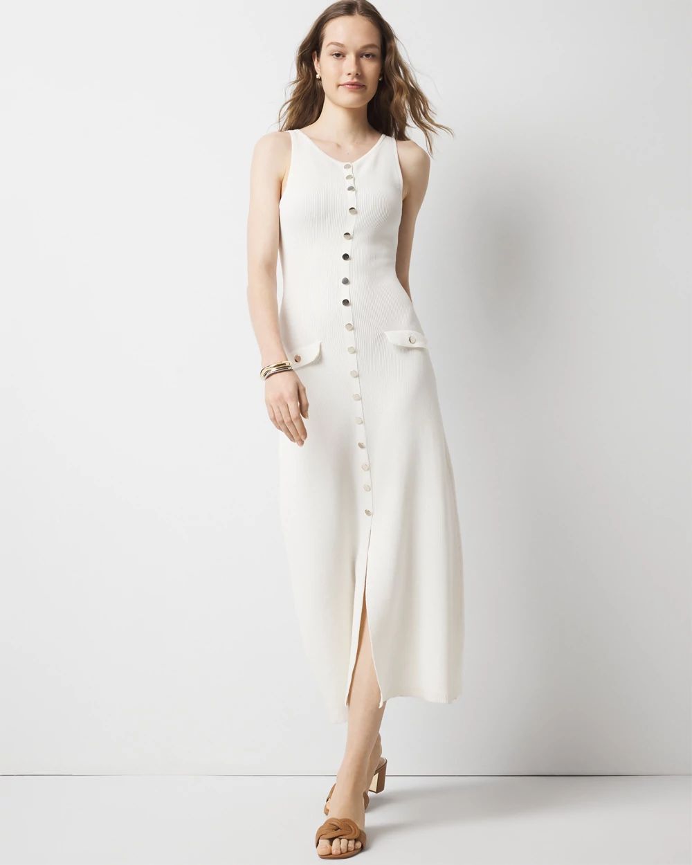 Knit Tank Midi Dress | White House Black Market